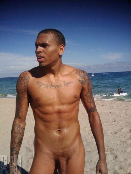 best of Naked dick Chris browns